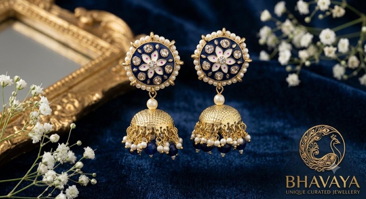 Phool Meena Stud Jhumka