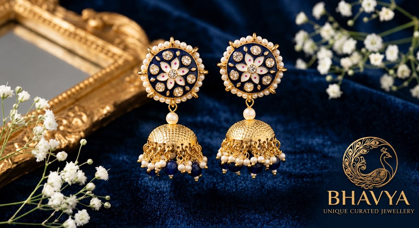 Noori Jhumka (Blue)