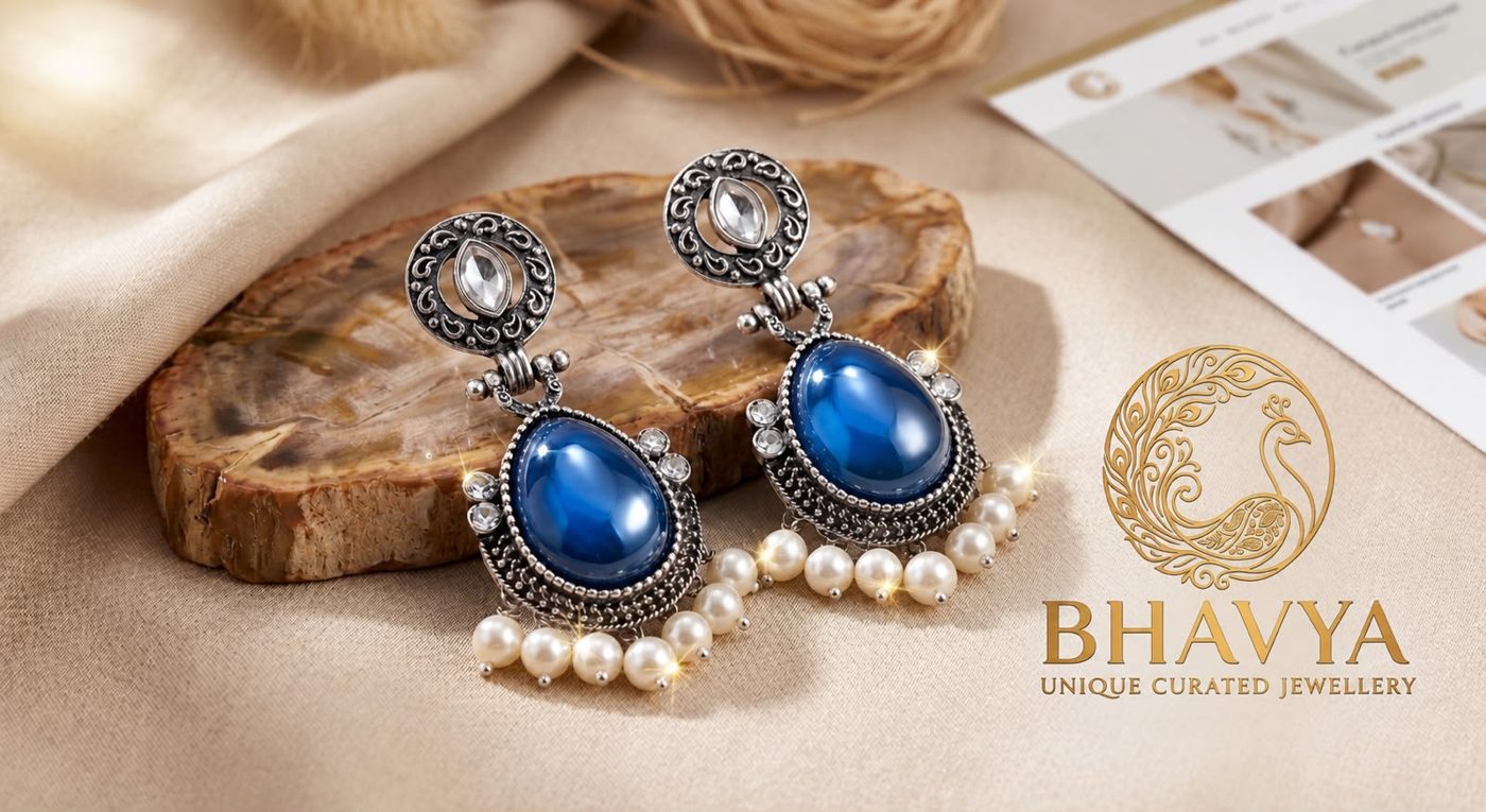 Oxidized Pearl Drops (Blue)