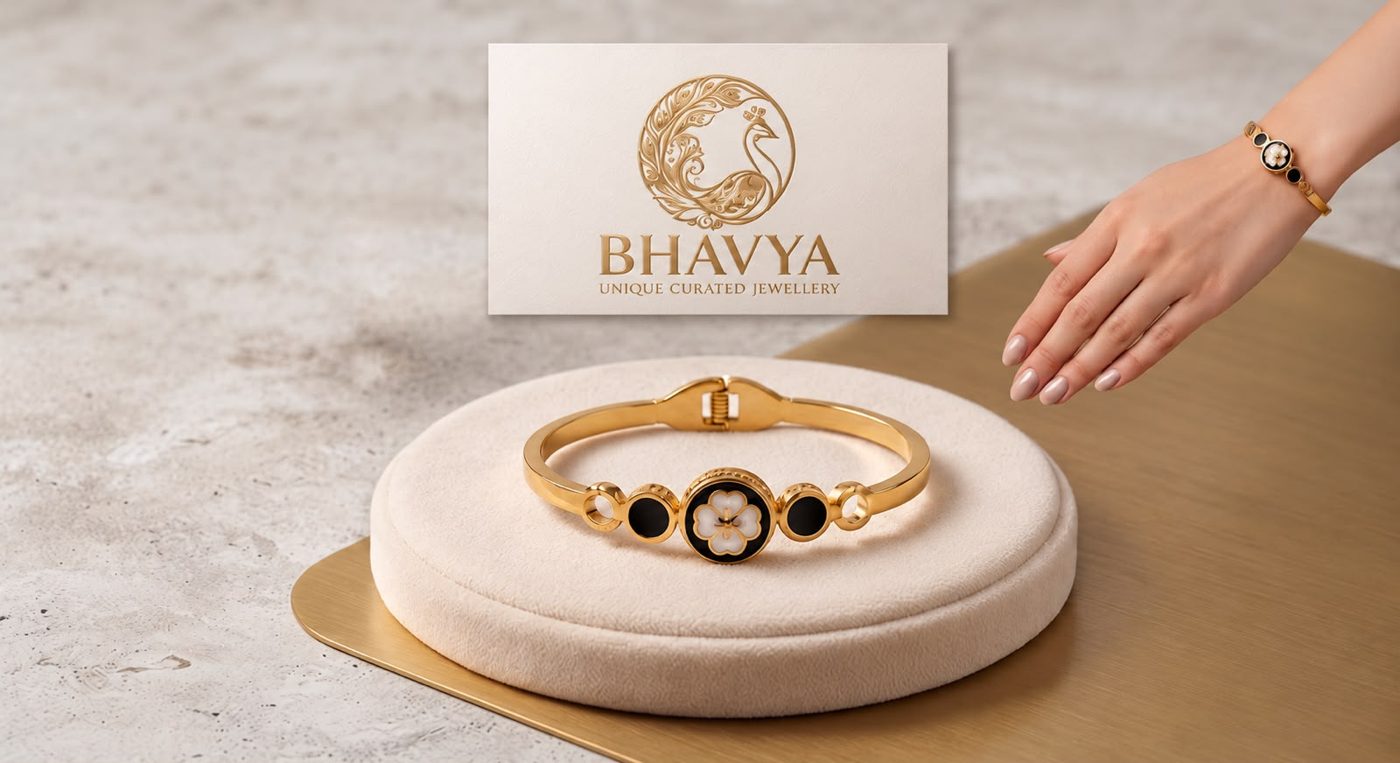 Flora Bracelet (Black Flower)