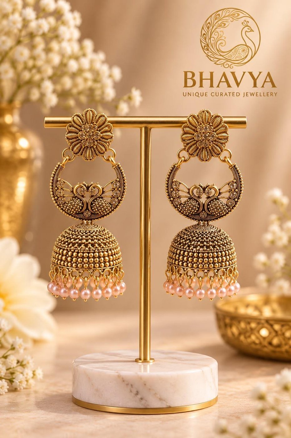 Mor Peacock Jhumka