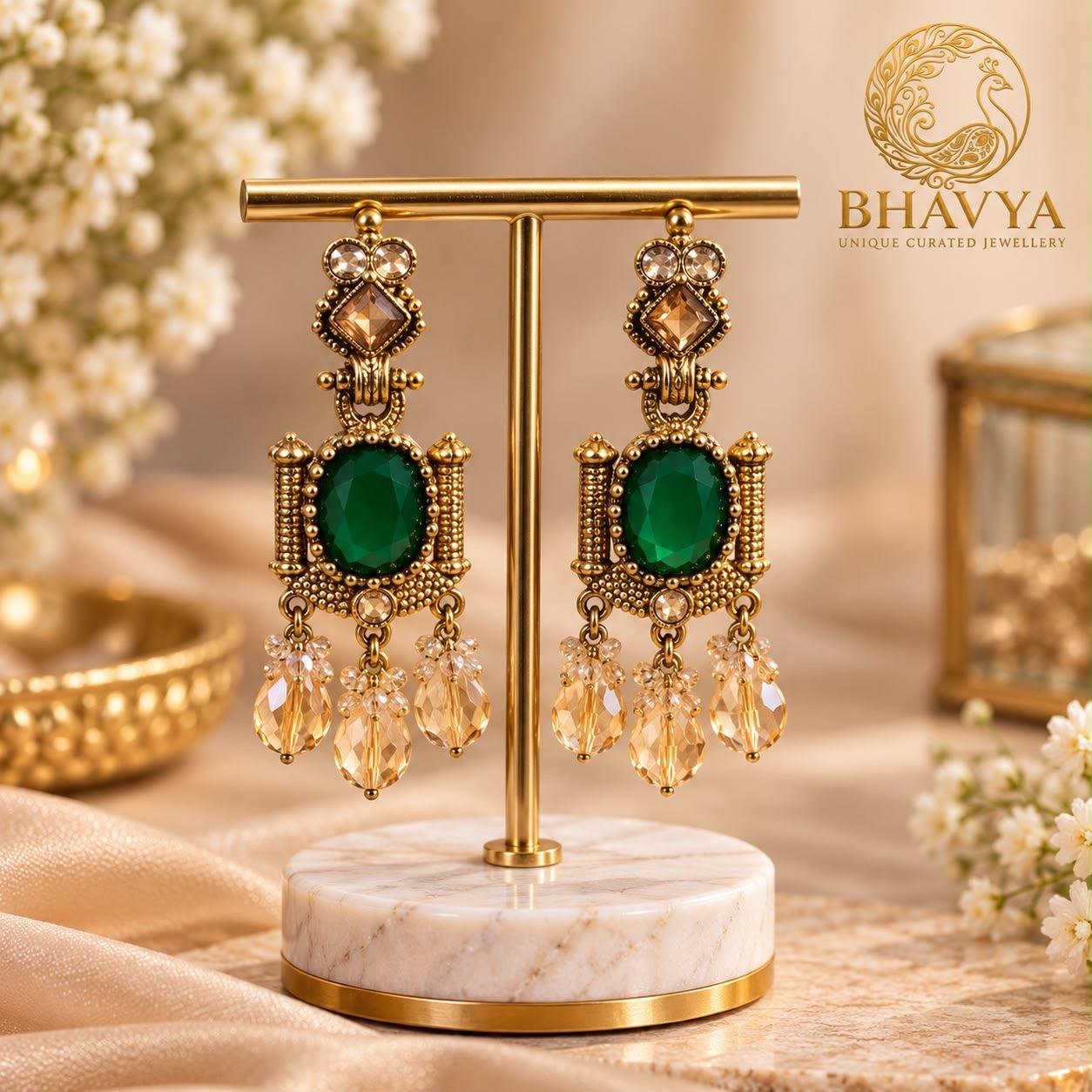 Antique Frame Drops (Green)
